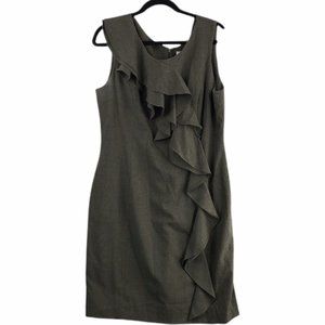 Calvin Klein Womens Dress Grayish Sleeveless Knee Length Work Cocktail *NO SIZE*